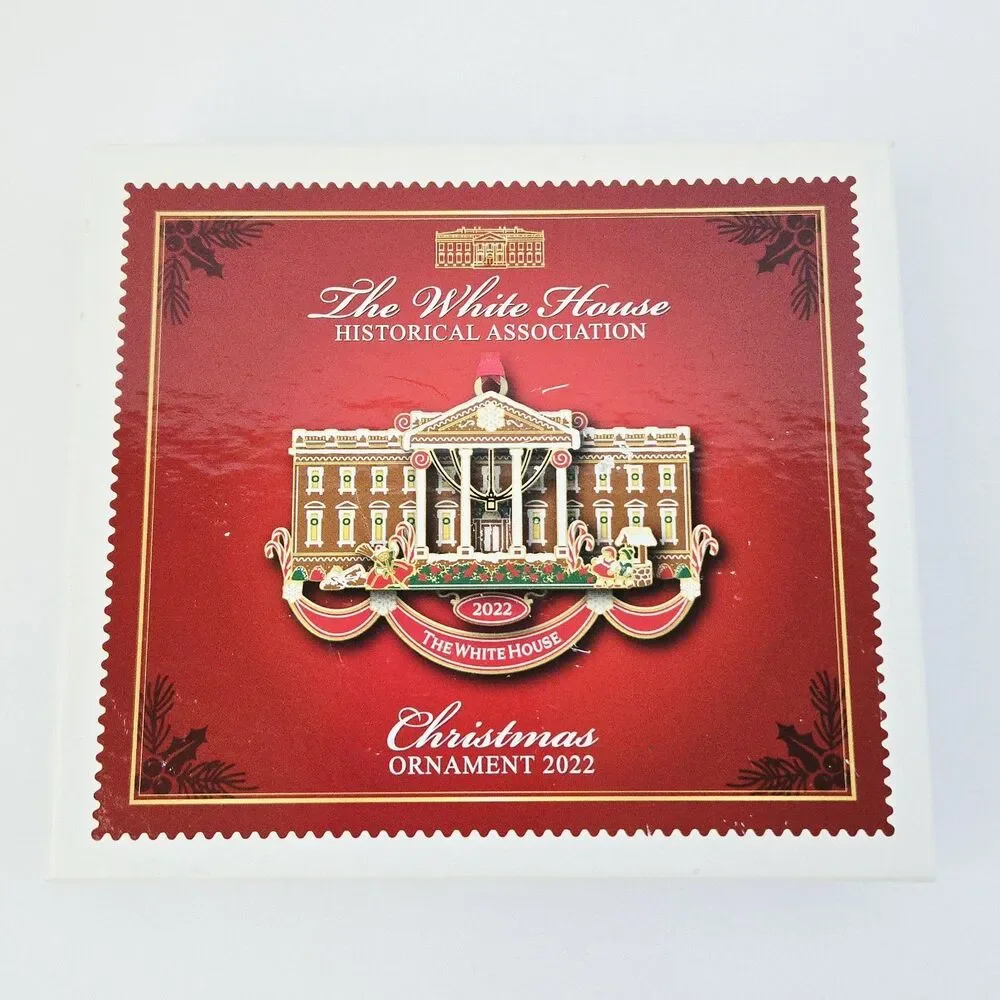 Christmas 2022 The White House Historical Association Ornament w/ Box & Booklet